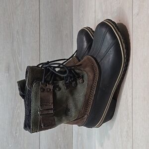 Sorel Women NL2125-286 Leather Duckboots Rubber boots shoes sz 10